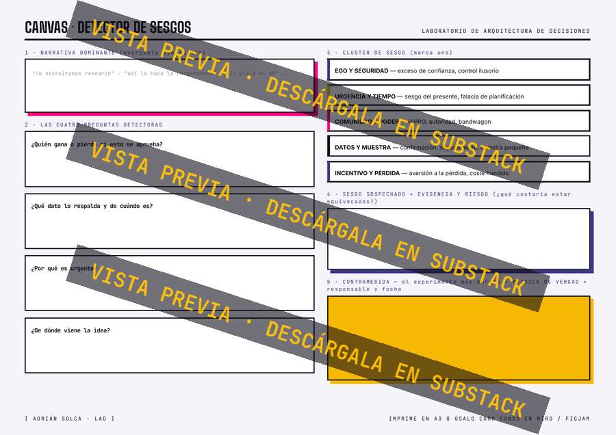 Vista previa del canvas: Detector de Sesgos
